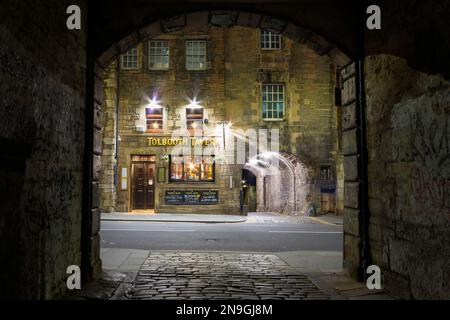 Tolbooth Tavern von Sugarhouse Close, Edinburgh Stockfoto