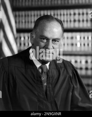Potter Stewart (1915-1985), amerikanischer Anwalt und Richter, der von 1958 bis 1981 als assoziierter Richter des Obersten Gerichtshofs der Vereinigten Staaten tätig war. Stockfoto
