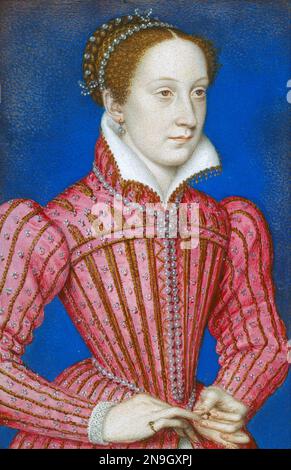 Mary Queen of Scots, Mary, Queen of Scots (1542-1587), Mary Stuart oder Mary I of Scotland, war vom 14. Dezember 1542 bis zu ihrer erzwungenen Abdankung im Jahr 1567 Königin von Schottland. Stockfoto