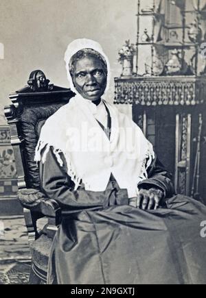 Sojoner Truth (1797 - 1883) amerikanische Abolitionistin und Frauenrechtsaktivistin. Stockfoto