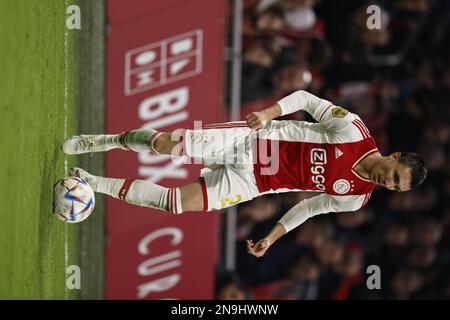 AMSTERDAM - Steven Berghuis von Ajax während des niederländischen Premier-League-Spiels zwischen Ajax Amsterdam und RKC Waalwijk in der Johan Cruijff Arena am 12. Februar 2023 in Amsterdam, Niederlande. ANP MAURICE VAN STONE Stockfoto