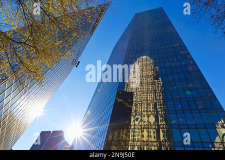 Charlotte, NC, USA. 11. Januar 2011. Ausblick auf neue, moderne Wolkenkratzer der Wirtschaft (Kreditbild: © Walter G. Arce Sr./ZUMA Press Wire), NUR REDAKTIONELLE VERWENDUNG! Nicht für den kommerziellen GEBRAUCH! Stockfoto