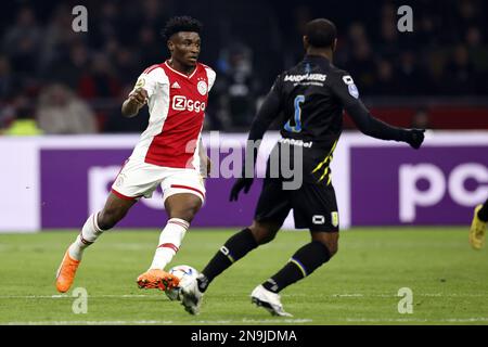 AMSTERDAM - Mohammed Kudus von Ajax während des niederländischen Premier-League-Spiels zwischen Ajax Amsterdam und RKC Waalwijk in der Johan Cruijff Arena am 12. Februar 2023 in Amsterdam, Niederlande. ANP MAURICE VAN STONE Stockfoto