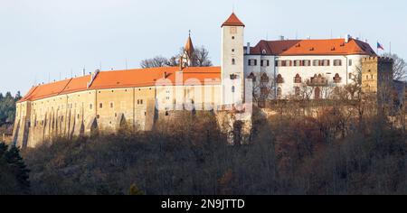 Schloss Bitov, Südmähren, Tschechische Republik, gotische und Renaissance-Burg Stockfoto