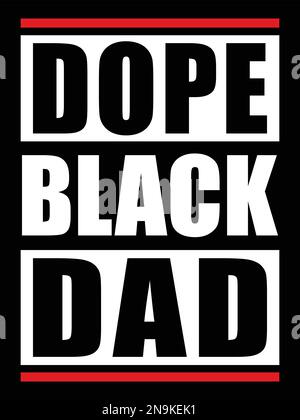 Dope Black Dad. Stock Vektor