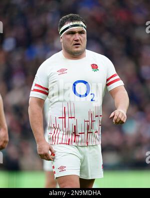 Jamie George aus England während des Guinness Six Nations-Spiels im Twickenham Stadium, London. Foto: Sonntag, 12. Februar 2023. Stockfoto