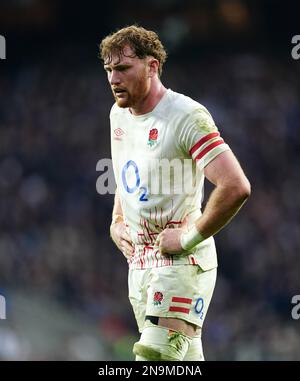 Englands Ollie Chessum während des Guinness Six Nations-Spiels im Twickenham Stadium, London. Foto: Sonntag, 12. Februar 2023. Stockfoto