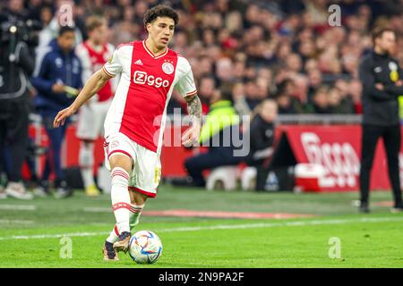 AMSTERDAM, NIEDERLANDE - FEBRUAR 12: Jorge Sanchez von Ajax während des niederländischen Eredivisie-Spiels zwischen Ajax und RKC Waalwijk in der Johan Cruyff Arena am 12. Februar 2023 in Amsterdam, Niederlande (Foto von Peter Lous/Orange Pictures). Kredit: Orange Pics BV/Alamy Live News Stockfoto