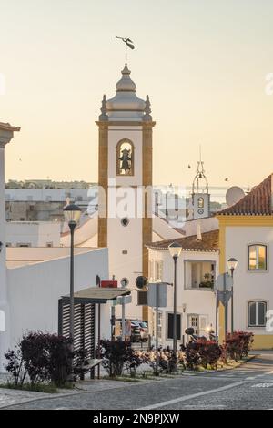 Torre Sineira Glockenturm in Albufeira, Algarve, Portugal. Stockfoto