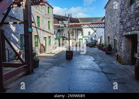 Kilbeggan Distillery, Kilbeggan, County Westmeath, Irland, Stockfoto