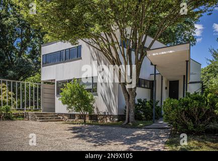 Das historische Gropius House in Lincoln, Massachusetts Stockfoto