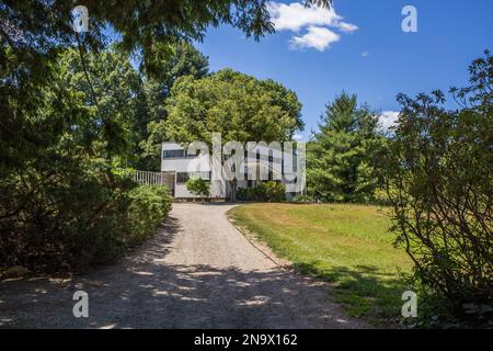 Das historische Gropius House in Lincoln, Massachusetts Stockfoto