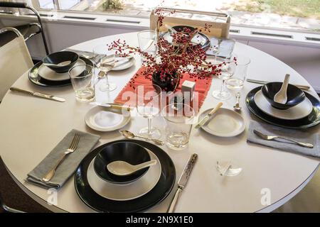 Das historische Gropius House in Lincoln, Massachusetts Stockfoto