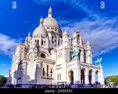 Sacré-Coeur-Basilika in Montmartre, Paris Stockfoto