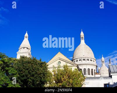 Sacré-Coeur-Basilika in Montmartre, Paris Stockfoto