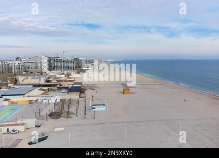Das Mamaia Resort - Rumänien im Herbst von oben gesehen Stockfoto