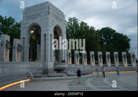 World war II Memorial in Washington, DC, USA; Washington, District of Columbia, Vereinigte Staaten von Amerika Stockfoto