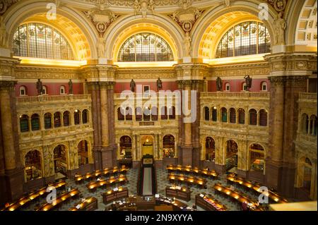 Die Library of Congress in Washington, District of Columbia, USA; Washington, District of Columbia, Vereinigte Staaten von Amerika Stockfoto