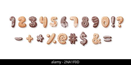 Die Weihnachtszahlen sind festgelegt Stock Vektor