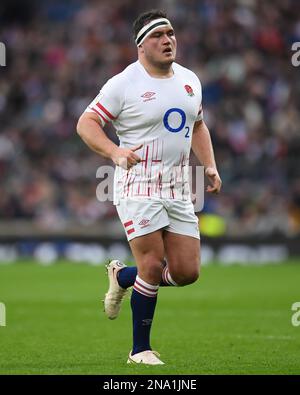 2023 Guinness Six Nations, Twickenham Stadium, England, Vereinigtes Königreich. 12. Februar 2023. Jamie George von England beim Guinness Six Nations-Spiel 2023 zwischen England und Italien: Anerkennung: Ashley Western/Alamy Live News Stockfoto