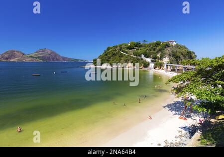 Praia de Icarai, Niteroi, Rio de Janeiro Stockfoto