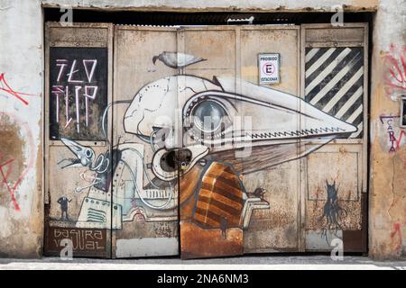 Wandbilder; Salvador, Bahia, Brasilien Stockfoto