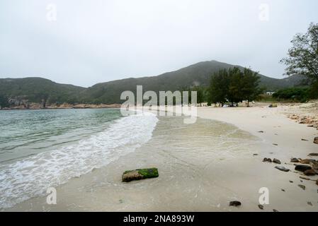 Pak Lap Tsai Beach im Sai Kung East Country Park in Hong Kong. Stockfoto