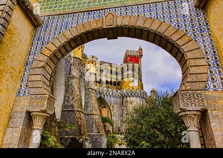 Pena-Palast; Sintra, Portugal Stockfoto