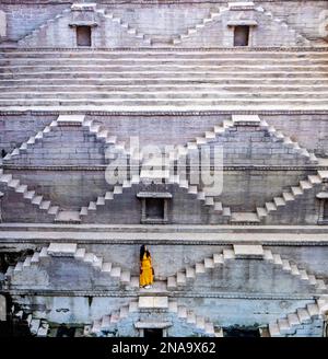 Toorji Ka Jhalra STEP Well, Jodhpur, Indien; Jodhpur, Rajasthan, Indien Stockfoto