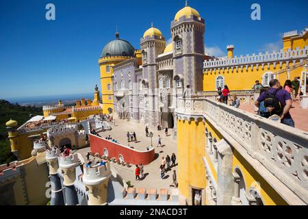 Nationalpalast Pena, Palacio Nacional da Pena, Sintra, Portugal Stockfoto