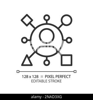 Archetype Pixel Perfect Linear Symbol Stock Vektor