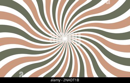 sonniger horizontaler Hintergrund im Vintage-Stil. Retro-Hintergrund mit Strahlen oder Streifen in der Mitte. Vektordarstellung Stock Vektor