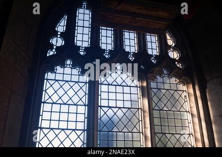 Das Westfenster, St. Leonard's Church, Ryton-on-Dunsmore, Warwickshire, England, Großbritannien Stockfoto