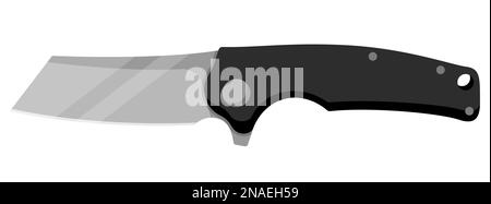 Jackmesser. Niedliches Jackmesser auf weißem Hintergrund isoliert. Vektorgrafik Stock Vektor