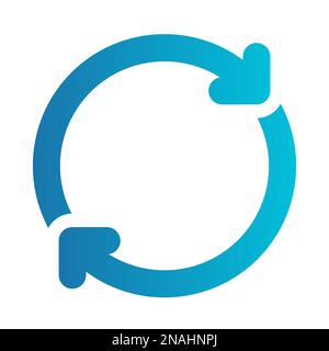 Schaltfläche zum Aktualisieren des einfachen Vektorsymbols Stock Vektor