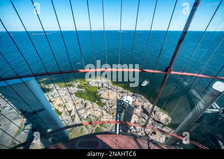 Am Leuchtturm von Bengtskär, Kemiönsaari, Finnland Stockfoto