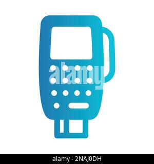 Terminal für einfaches Vektorsymbol Stock Vektor