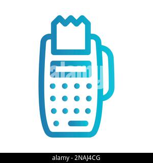 Einfaches Vektorsymbol Zahlungsterminal Stock Vektor