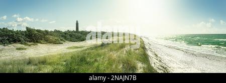 Der berühmte Ziegelturm am darsser Ort, deutschland Stockfoto