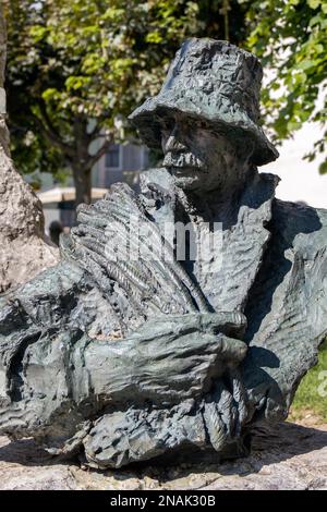 CORTINA D'AMPEZZO, VENETO/ITALIEN - AUGUST 9 : Statue des Angelo Dibona Alpine Guide in Cortina d'Ampezzo, Veneto, Italien am 9. August 2020 Stockfoto