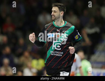 firo: 02/12/2023 Handball l, 1. Liga, 1. Bundesliga, Staffel 2022/2023, ASV Hamm-Westfalen - Fuchse Berlin Jubilation, Marko Kopljar, Berlin, Stockfoto