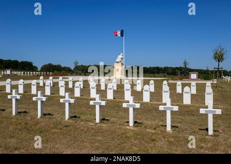 Friedhof der französischen Kriegsgefangenen im Ersten Weltkrieg (1914-1918), Sarrebourg, Saarburg, Departement Moselle, Region Grand Est, Lothringen, Frankreich Stockfoto