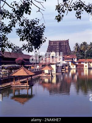 Sri Ananthapadmanabha Swamy Temple Thiruvananthapuram, Trivandrum, Kerala, Indien Stockfoto