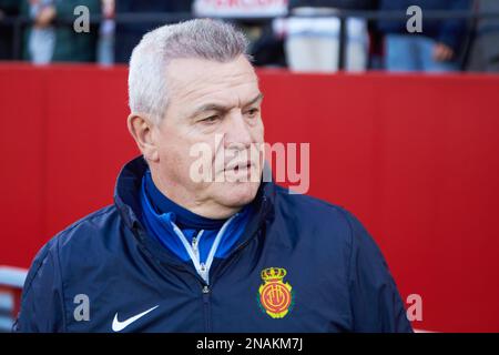 Javier Aguirre, Cheftrainer der RCD Mallorca während der spanischen Meisterschaft La Liga Fußballspiel zwischen Sevilla FC und RCD Mallorca am 11. Februar 2023 im Ramon Sanchez Pizjuan Stadion in Sevilla, Spanien - Foto: Joaquin Corchero/DPPI/LiveMedia Stockfoto