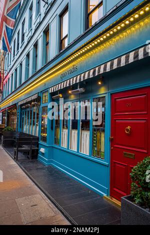 Quo Vadis Soho - Quo Vadis ist ein historisches Soho Restaurant und Mitglieder Verein in der Dean Street, Soho. Das Gebäude war einst die Heimat von Karl Marx. Stockfoto