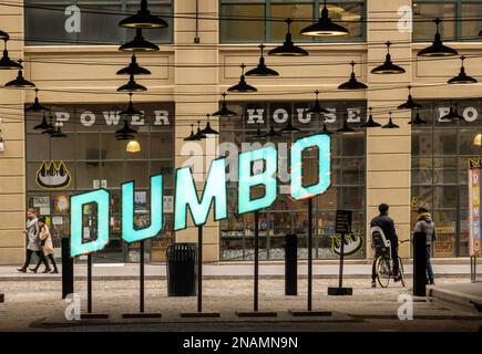 Das Power House Books Gebäude in DUMBO, Brooklyn, New York City Stockfoto