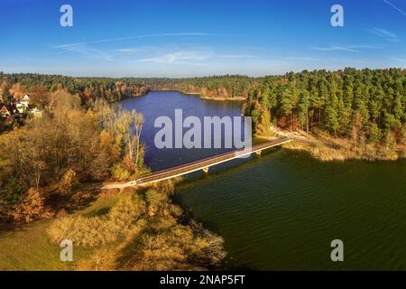 Olsztyn - Długie-See Stockfoto