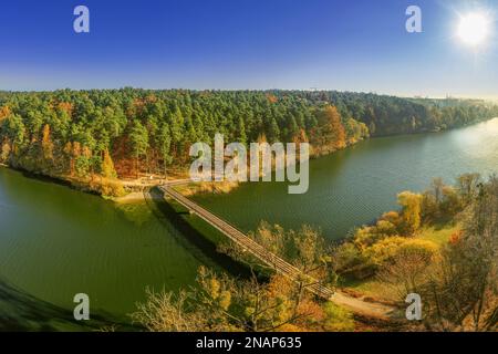 Olsztyn - Długie-See Stockfoto