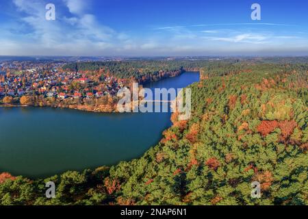 Olsztyn - Długie-See Stockfoto