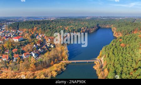 Olsztyn - Długie-See Stockfoto